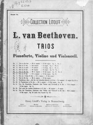 Trio in Es dur (Mi b. majeur) - Людвиг ван Бетховен 