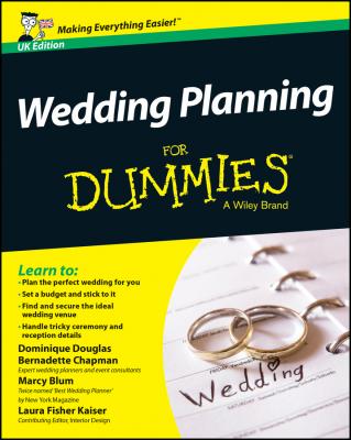 Wedding Planning For Dummies - Douglas Dominique 