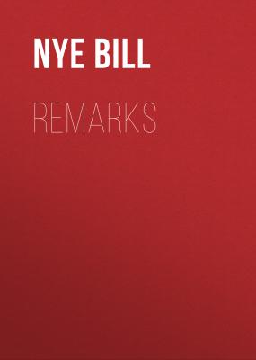 Remarks - Nye Bill 