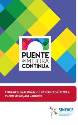 Congreso Nacional de Acreditación 2015  - SINEACE 