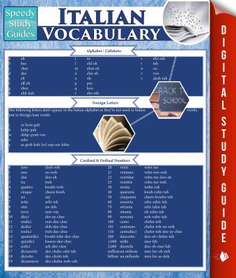 Italian Vocabulary (Speedy Study Guides) - Speedy Publishing 