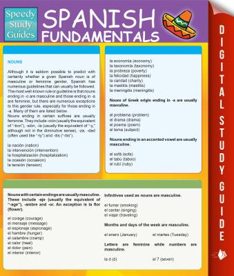 Spanish Fundamentals 1 (Speedy Study Guides) - Speedy Publishing 