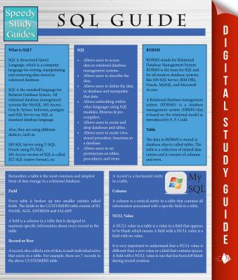 Sql Guide (Speedy Study Guides) - Speedy Publishing 