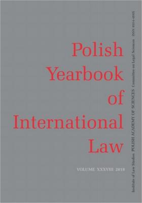 2018 Polish Yearbook of International Law vol. XXXVIII - Peng  Wang 