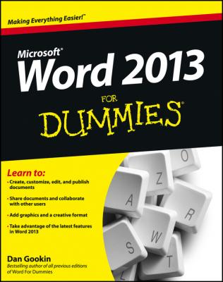 Word 2013 For Dummies - Dan Gookin 