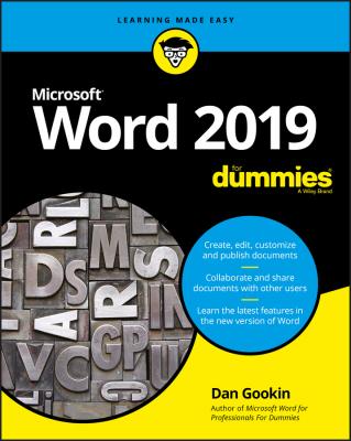 Word 2019 For Dummies - Dan Gookin 