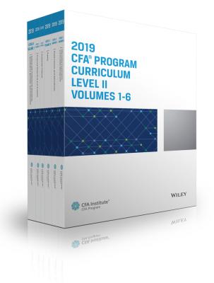 CFA Program Curriculum 2019 Level II Volumes 1-6 Box Set - CFA Institute 